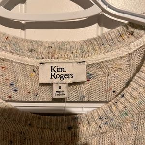 crewneck ribbed fitted sweater